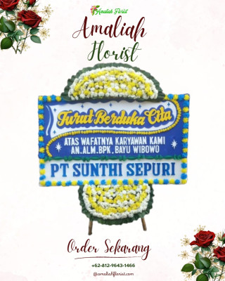 Papan Bunga Duka di Loceret